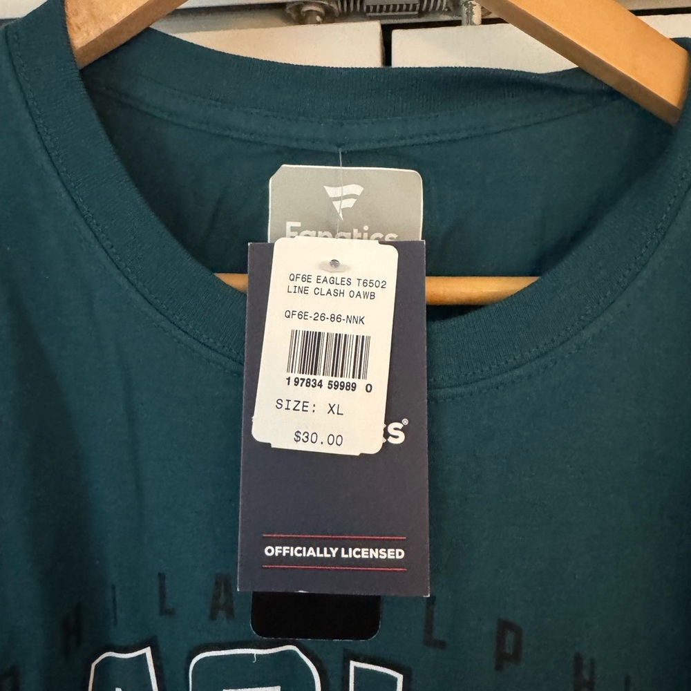 Fanatics Philadelphia Eagles Teal T-Shirt XL - Picture 3 of 3